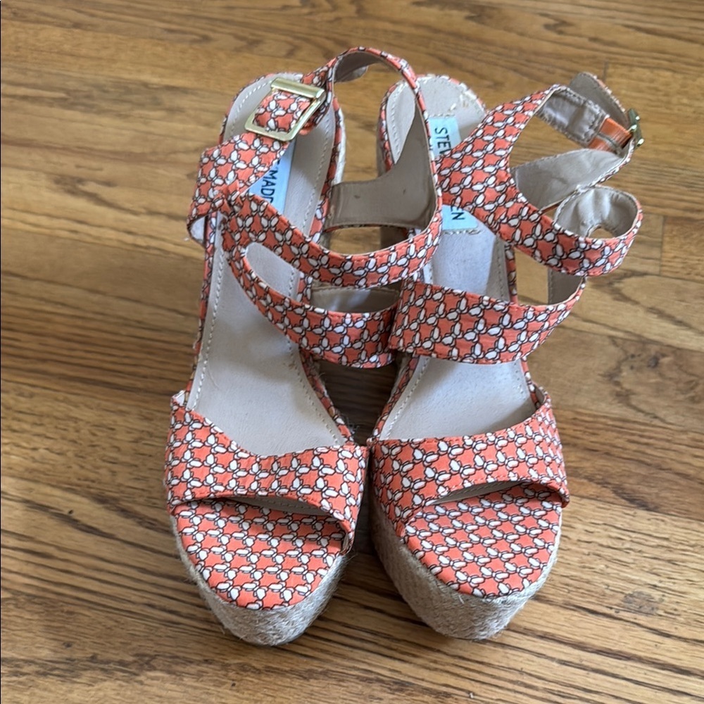 Steve Madden Wedge Sandals 8.5 - Picture 2 of 5